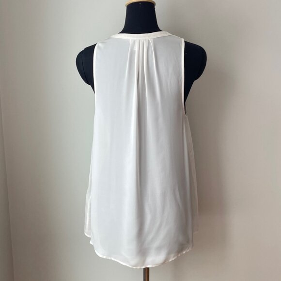 Joie Silk Tank with Blush Detail - Picture 3 of 16